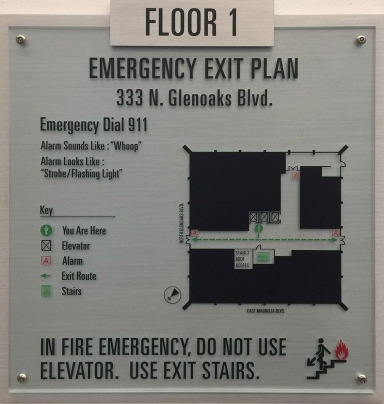 Proofing Evacuation Plan Designs Sign Specialists